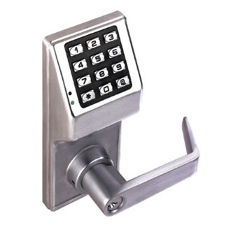 Alarm Lock - DL2700WP US26D - Alarm Lock DL2700WP US26D Weatherproof Keypad Programmable Pushbutton Lock 100 Combination, Satin Chrome